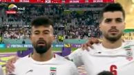 بازیکنان  سرود ملی را خواندند